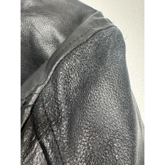 Milwaukee Black Leather Women's L Motorcycle Pocket Jacket With Zip Out Lining - Picture 13 of 16